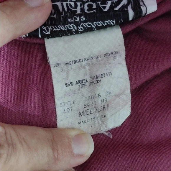 Vintage Gilligan & O Malley velour gown/robe, sz medium - Picture 7 of 12